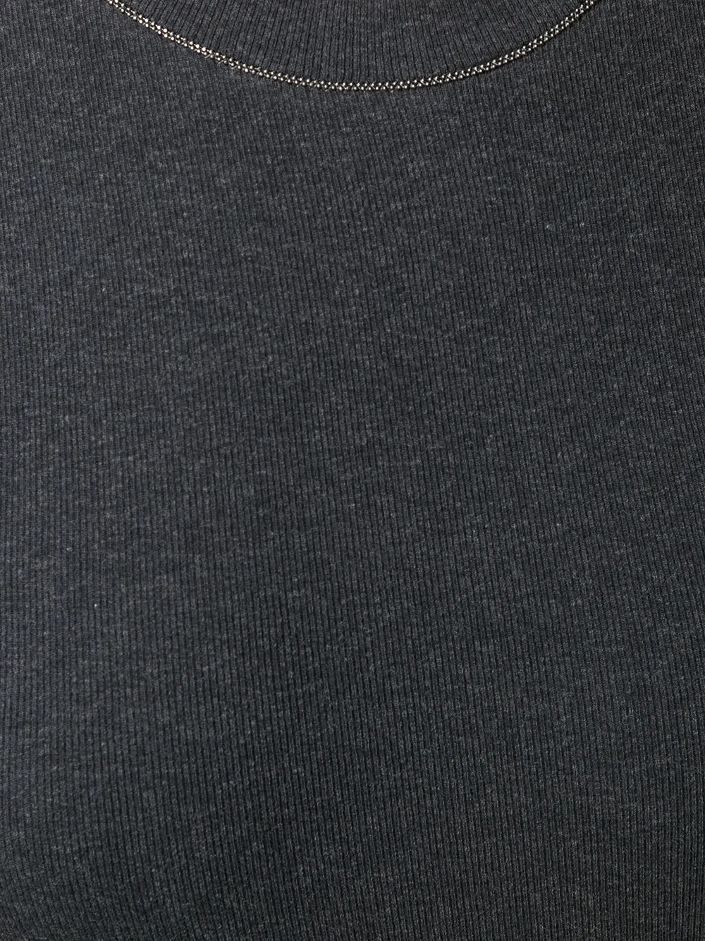 Brunello Cucinelli Trui met cropped mouwen Grijs