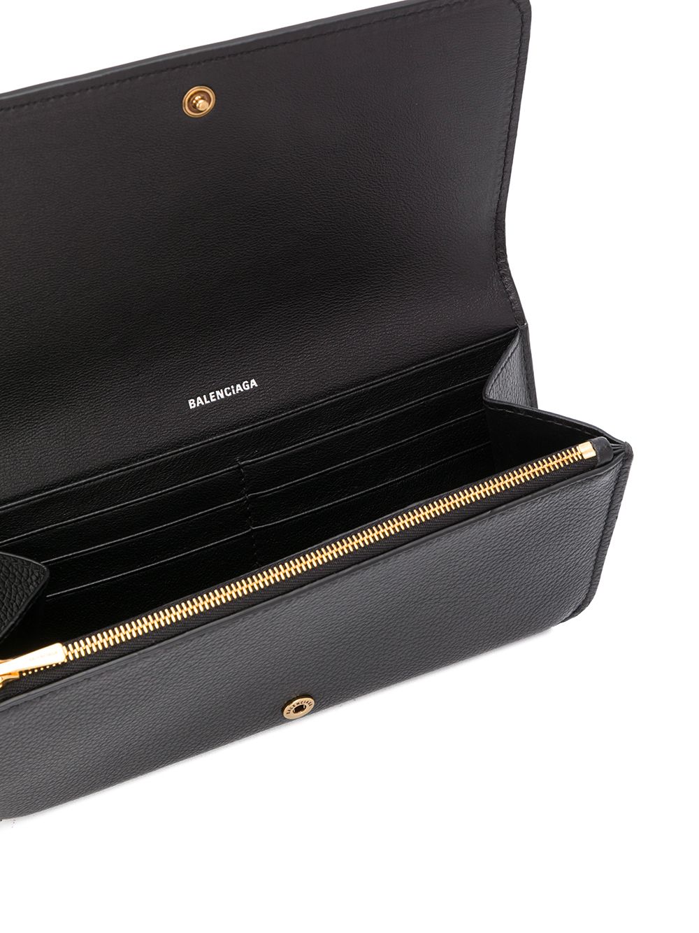 Balenciaga logo-print Leather Wallet - Farfetch