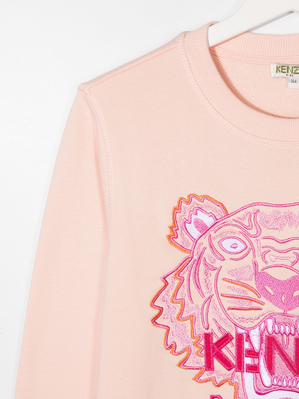 фото Kenzo kids толстовка с вышивкой tiger