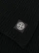 Stone Island logo patch wool scarf