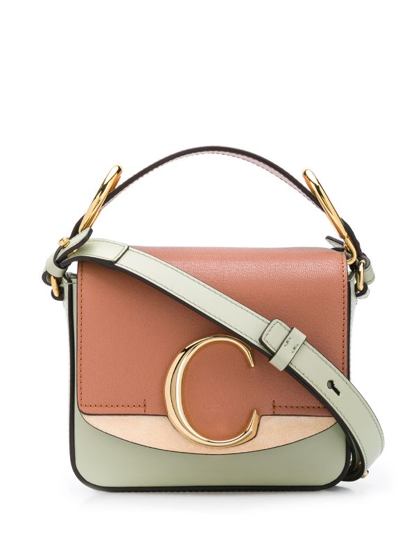 chloe c mini crossbody bolsa