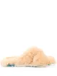 Image 1 of Off-White textured crossover-strap sandals