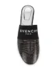 Givenchy Bedford crocodile-effect flat mules