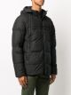 Black Stone Island logo patch puffer jacket MO731540723 ...