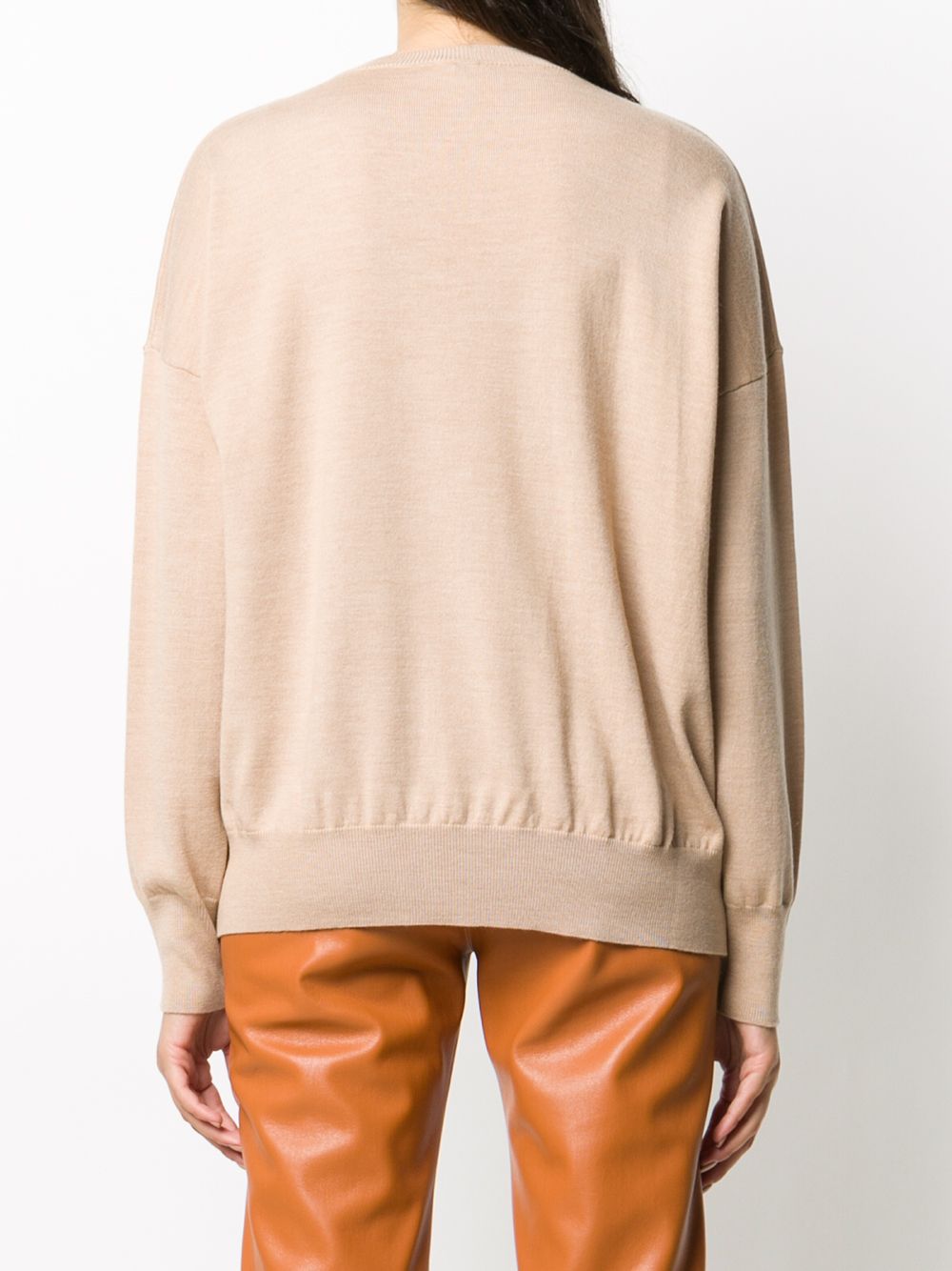 фото Loewe anagram embroidered fine knit jumper