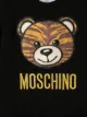 Moschino Kids teddy bear embroidered ruffled hem dress