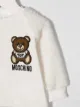 Moschino Kids teddy bear embroidered contrast sleeve dress