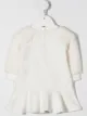 Image 2 of Moschino Kids teddy bear embroidered contrast sleeve dress