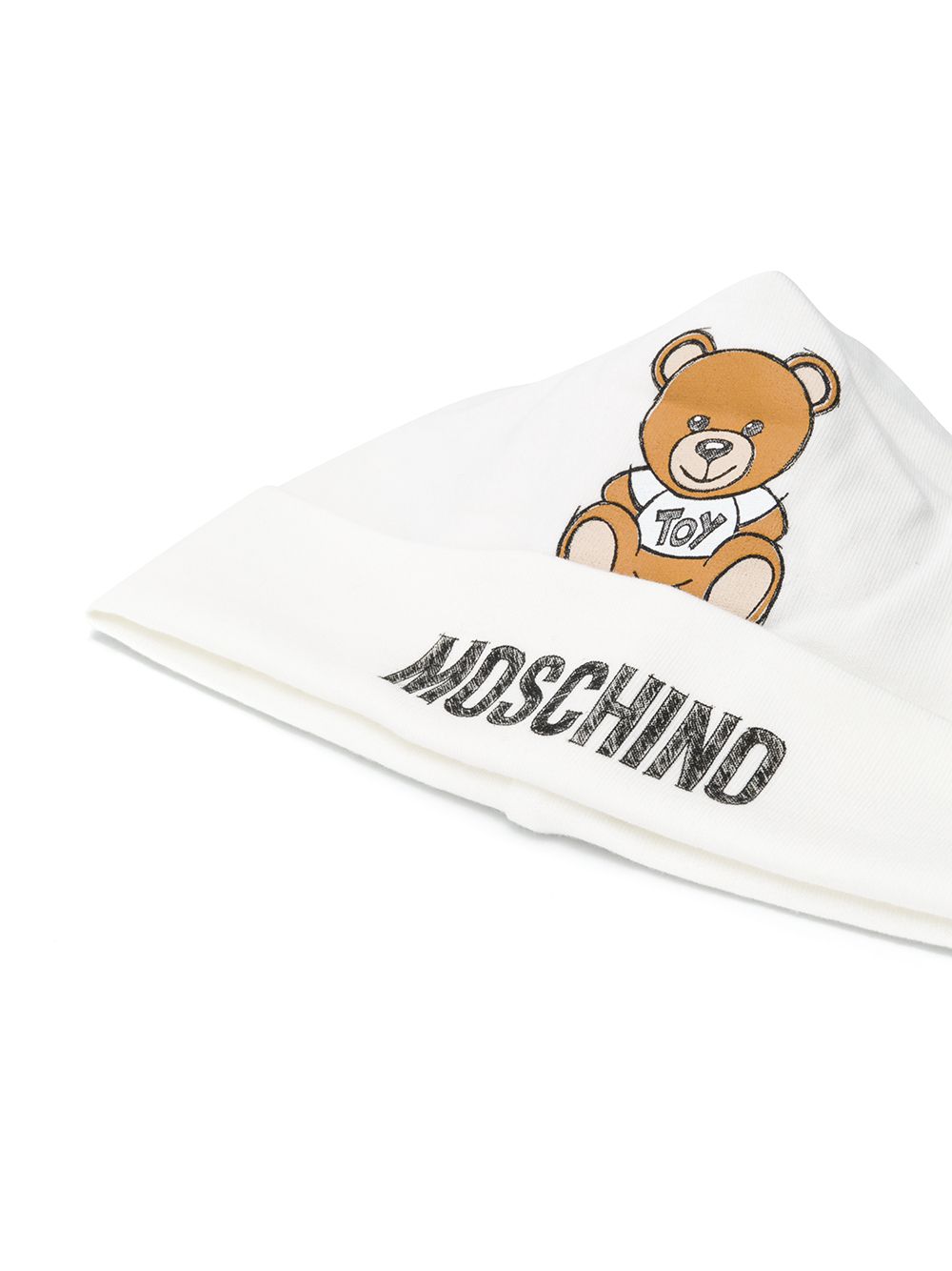 фото Moschino kids шапка бини teddy toy с логотипом