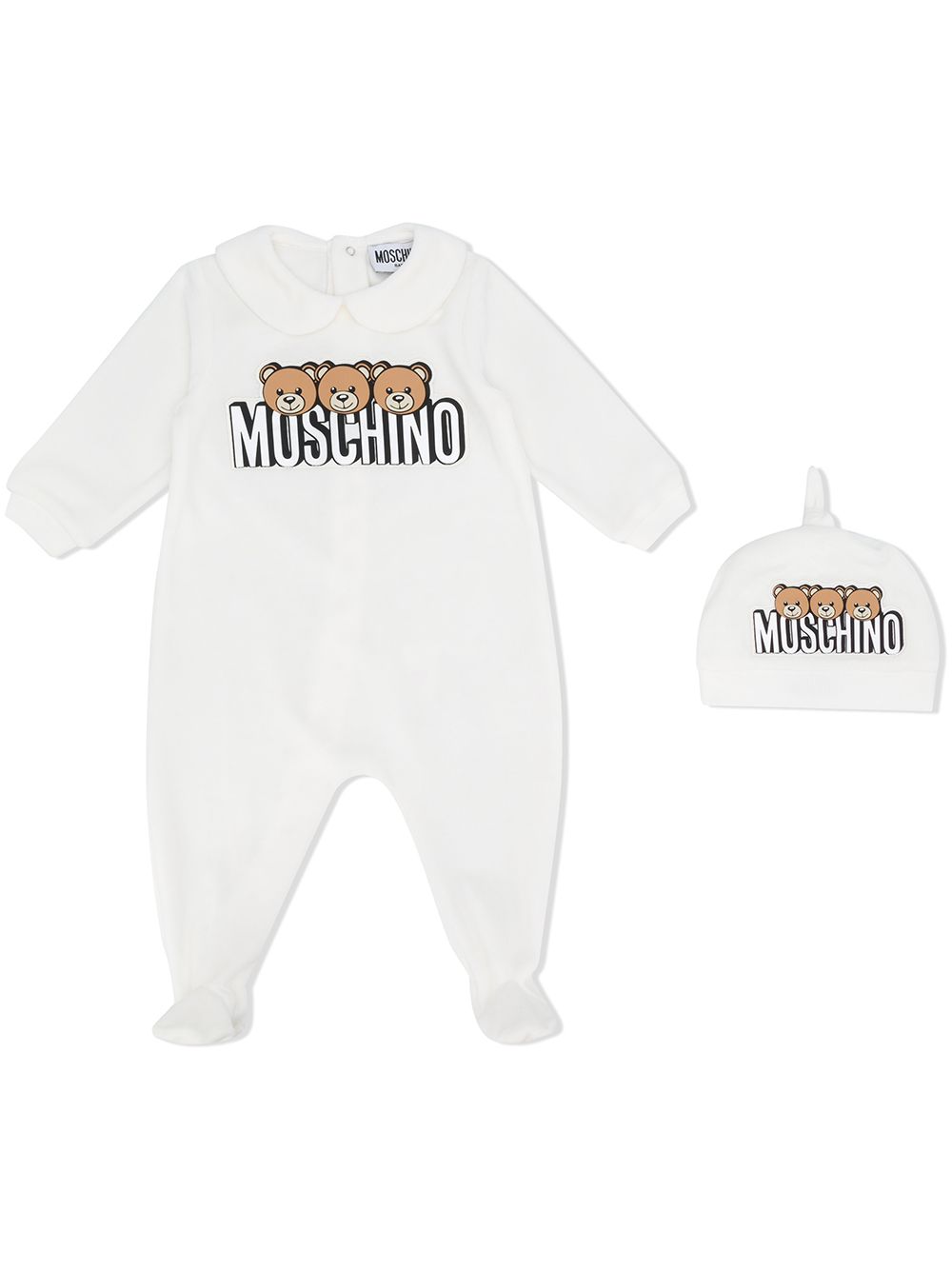 фото Moschino kids комплект teddy bear из комбинезона и шапки