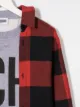 Moschino Kids layered style check patterned dress