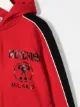 Moschino Kids logo print zipped hoodie