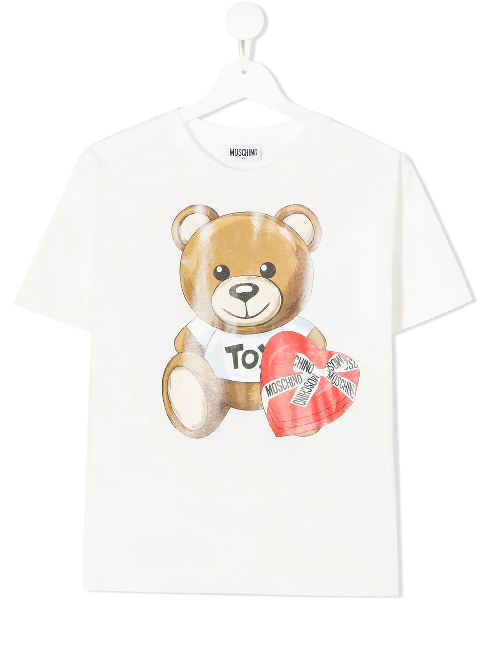 Moschino Kids футболка Teddy Bear с логотипом Белый HEM02TLBA11 15566404