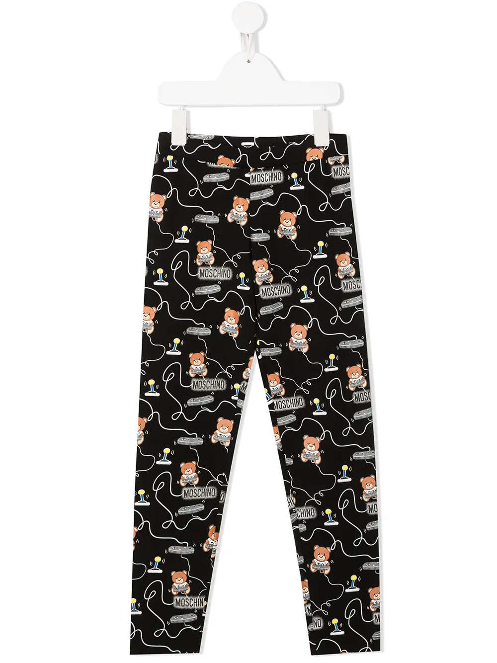 Image 1 of Moschino Kids teddy bear joystick print leggings