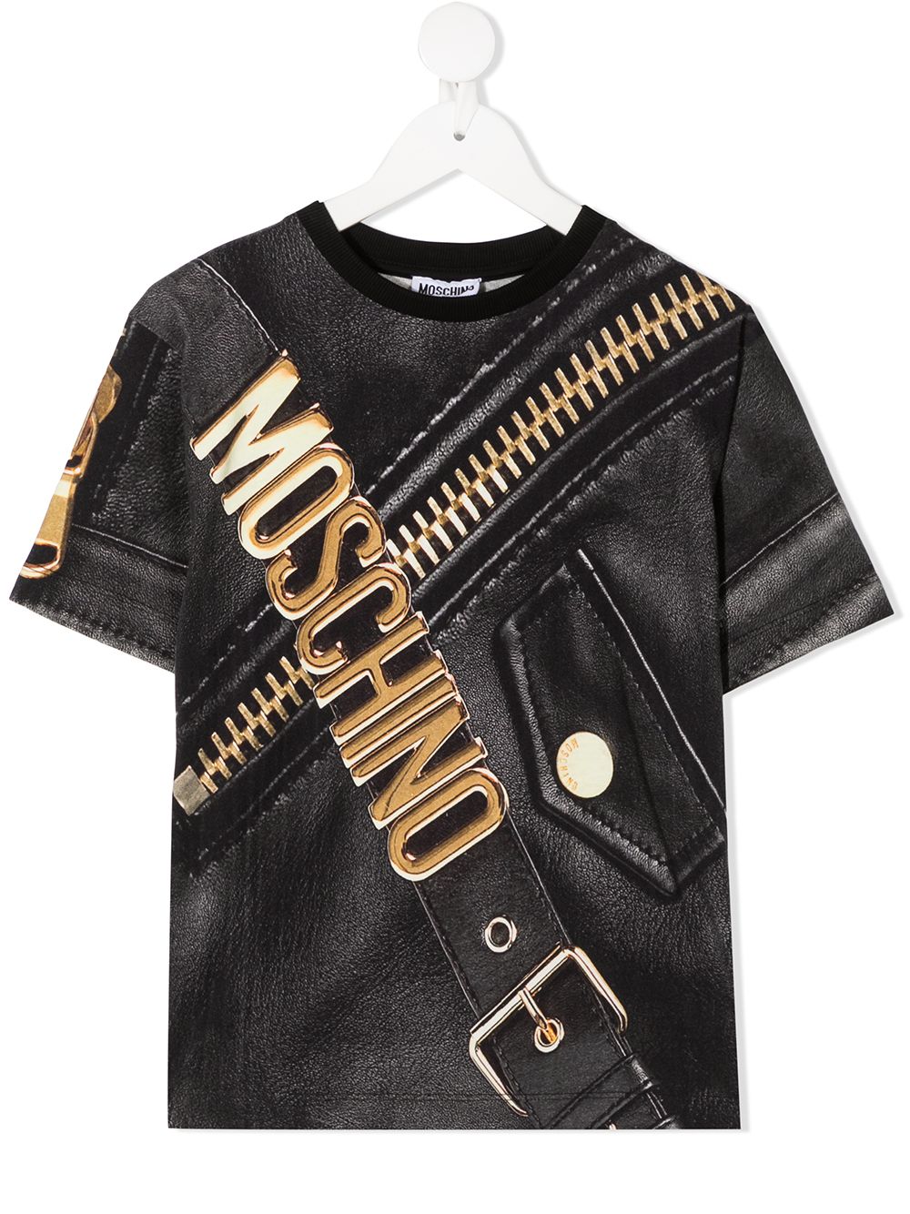 фото Moschino kids футболка с графичным принтом