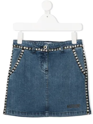 Blu Minigonna denim Farfetch Bambina Abbigliamento Gonne Gonne denim 