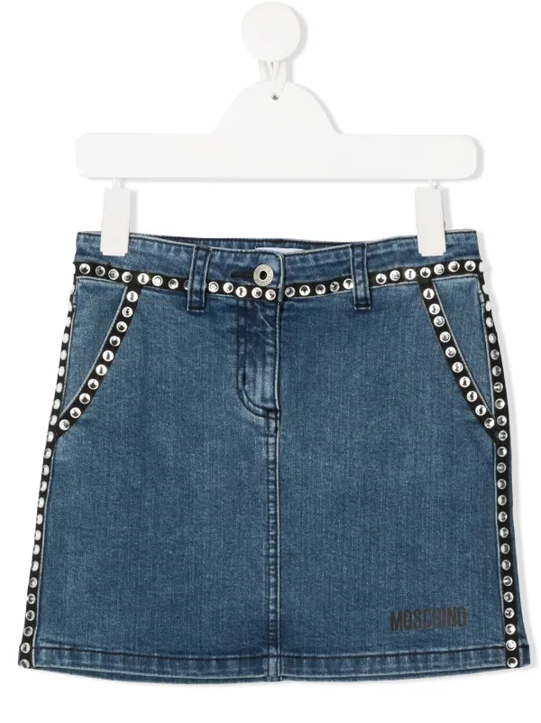 moschino denim skirt