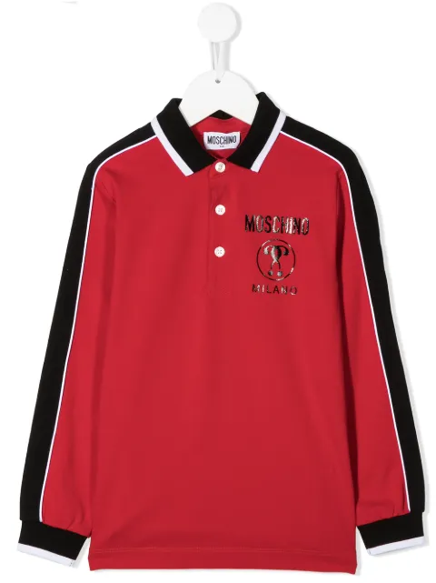 moschino long sleeve polo