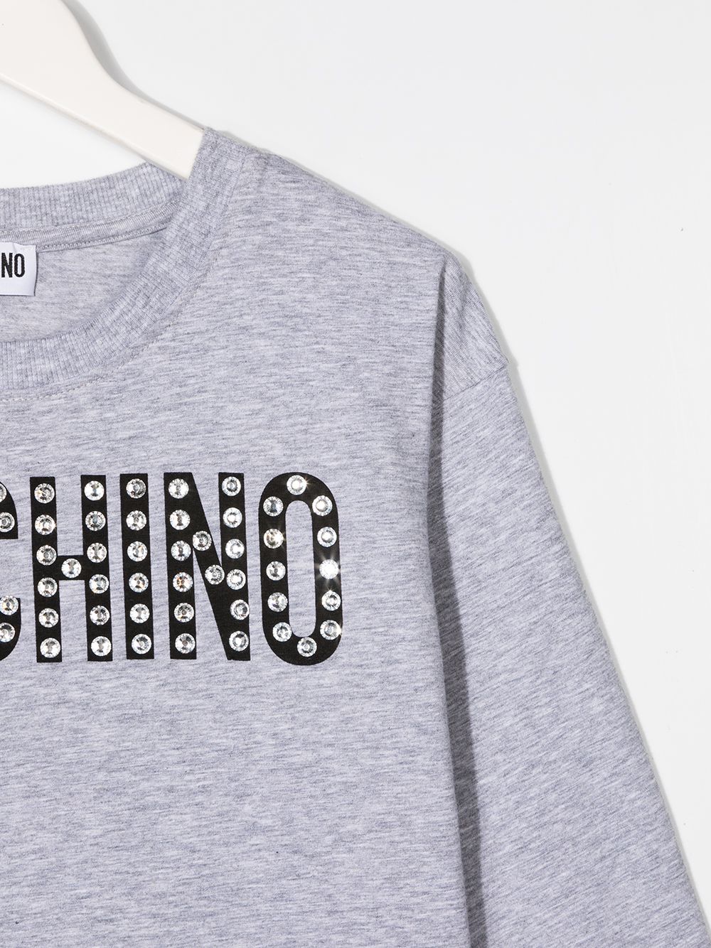 фото Moschino kids толстовка с декорированным логотипом