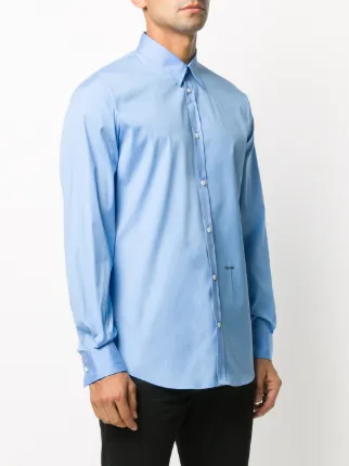 blue button-down cotton shirt展示图