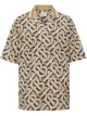 Image 1 sur Burberry chemise monogrammée à manches courtes