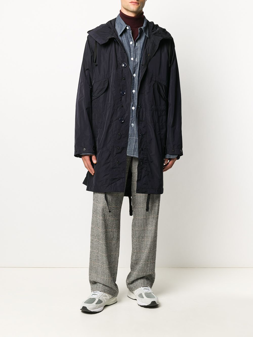 фото Engineered garments рубашка с контрастной строчкой