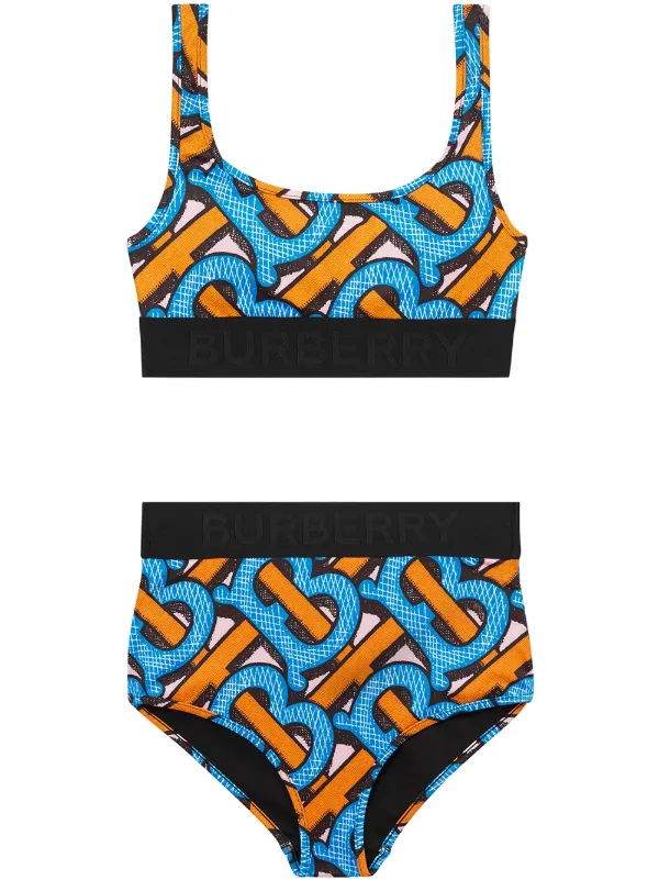 burberry swimsuit blue