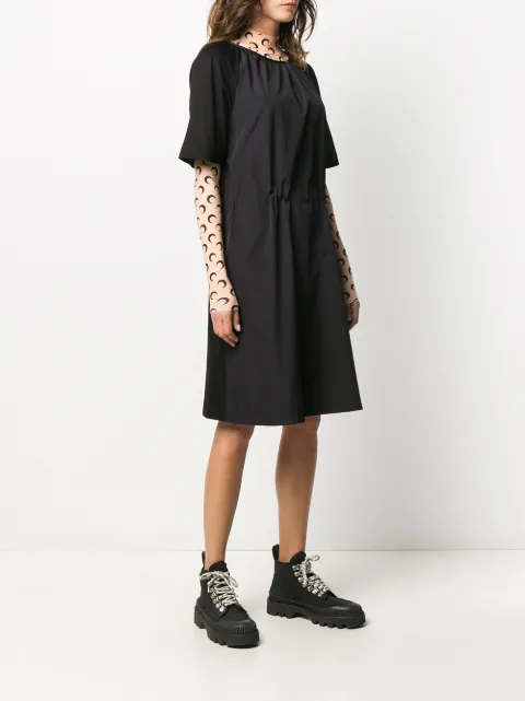short sleeve poplin dress