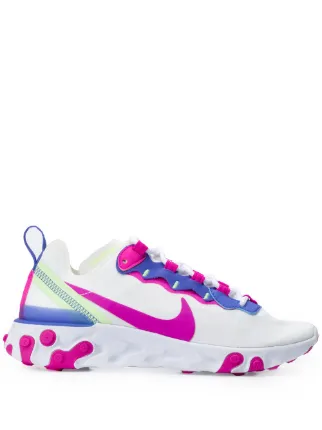 Shop White Pink Nike React Element 55 Sneakers With Express Delivery Farfetch