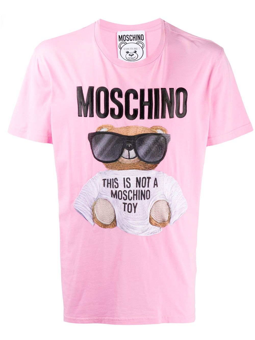 фото Moschino футболка с принтом teddy