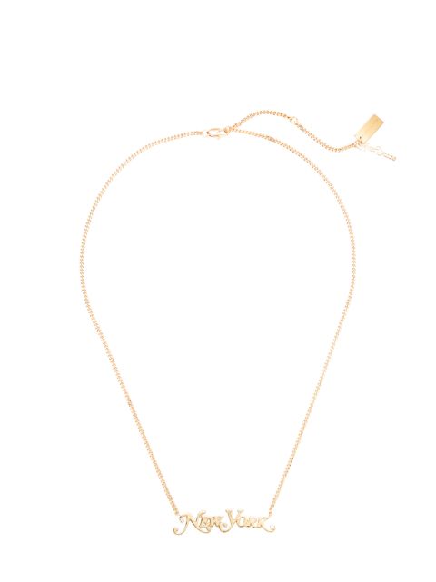 Shop Gold Marc Jacobs New York Necklace With Express Delivery Farfetch