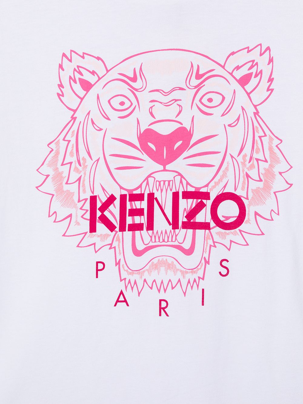 фото Kenzo kids футболка с принтом tiger