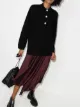 Image 2 of GANNI crystal-button cashmere jumper