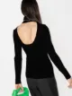 GANNI open-back high-neck jumper