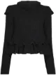 Image 1 of GANNI ruffle open back wool jumper
