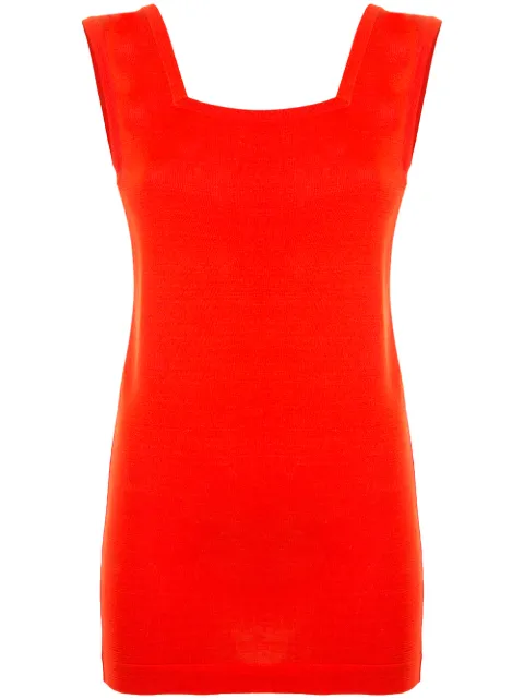 CHANEL 1990s CC logo knit top Women