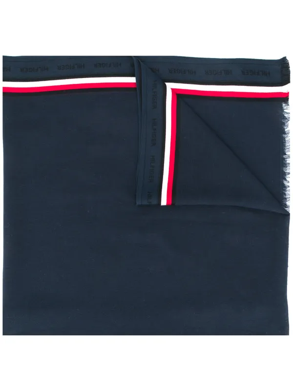 tommy hilfiger logo scarf