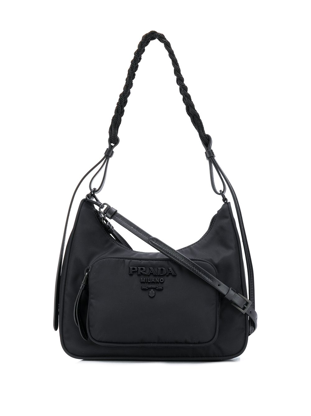 prada braided handle bag