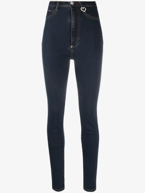 Philipp Plein super high rise jeggings