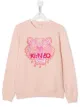 Image 1 of Kenzo Kids TEEN embroidered tiger head sweatshirt