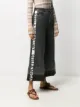 Stella McCartney logo-stripe wide-leg jeans