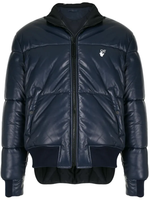 off white black puffer jacket