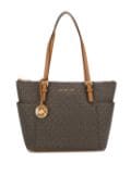 Michael Kors Jet Set monogram logo tote - Brown