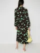 GANNI Vestito a fiori con scollo a V