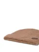 Brioni logo patch beanie hat