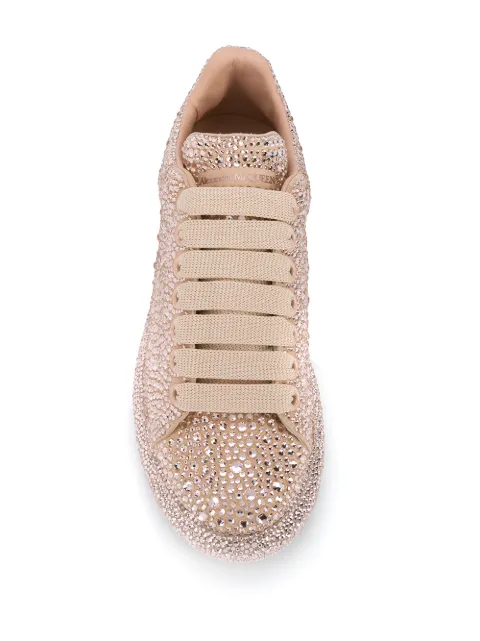 alexander mcqueen oversized crystal sneakers