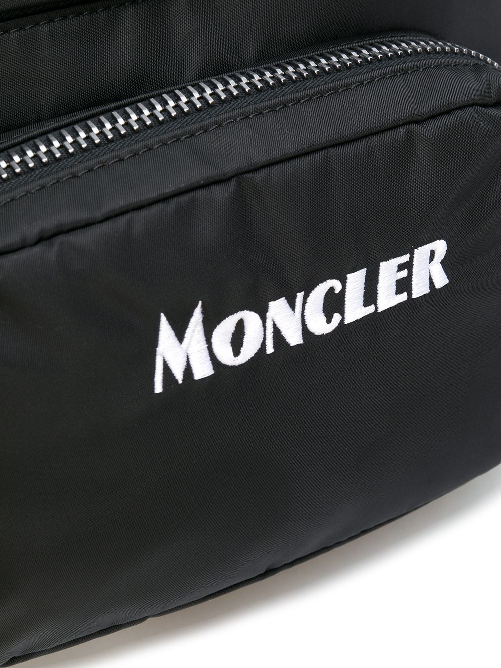 Moncler Logo-print Belt Bag Black Polyester ref.703829 - Joli Closet