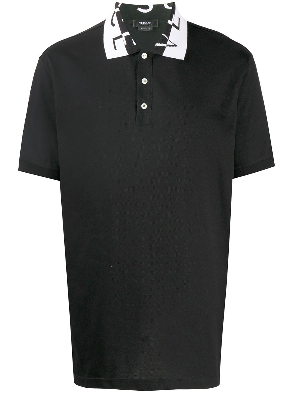 фото Versace рубашка поло с жаккардовым логотипом