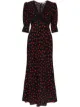 Image 1 of Rixo Gemma rose-printed midi dress