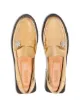 GANNI 50mm metallic-sheen leather loafers